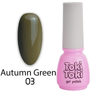 Гель лак Toki-Toki Autumn Green №03,  5мл